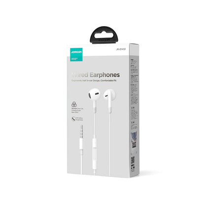 JOYROOM JR-EW01 Wired Half In Ear Earphones