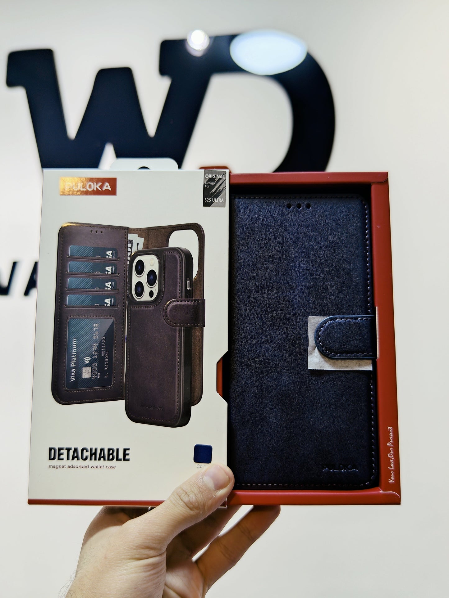 Puloka Detachable Magnet Wallet S25 Ultra
