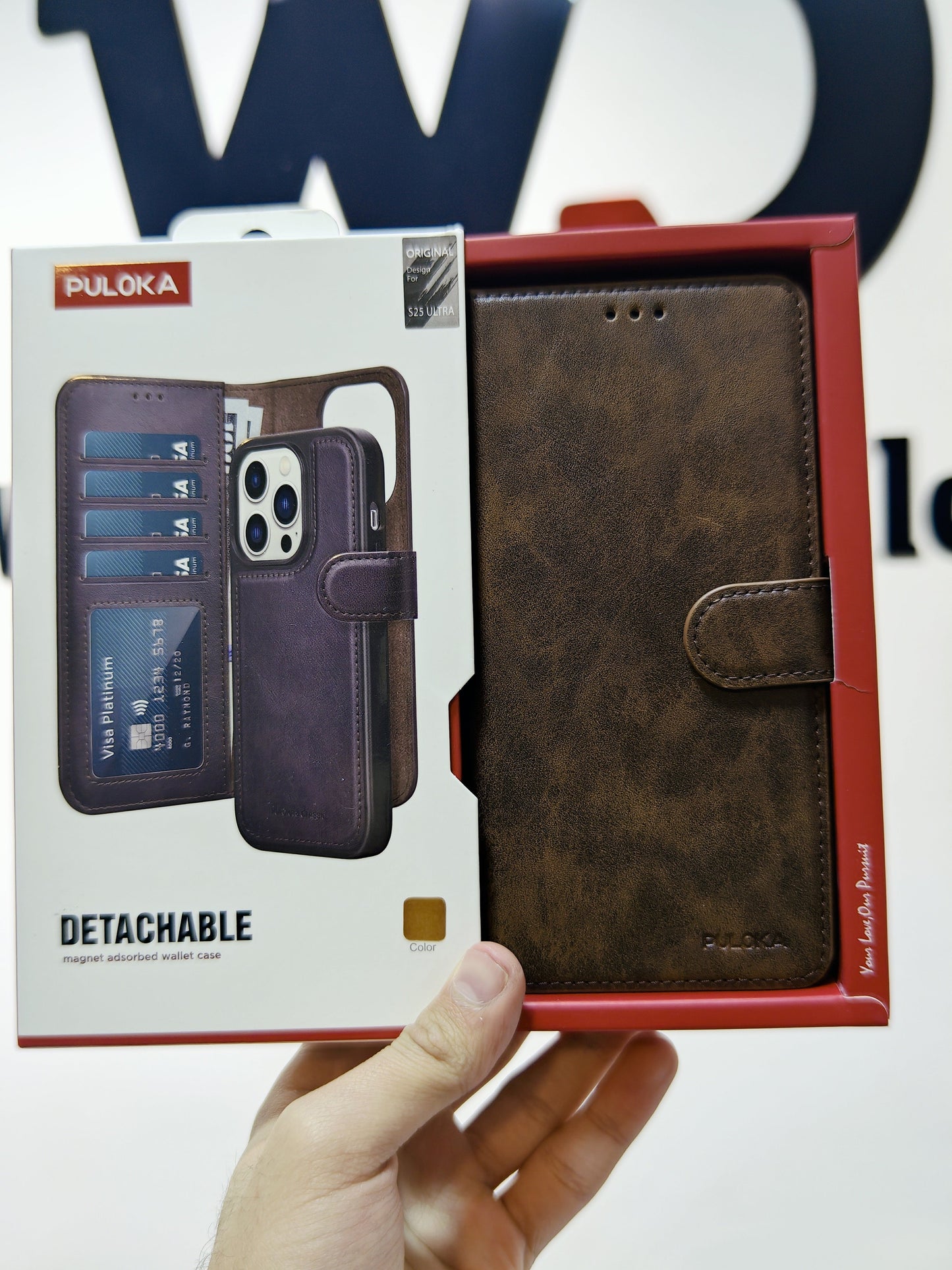 Puloka Detachable Magnet Wallet S25 Ultra