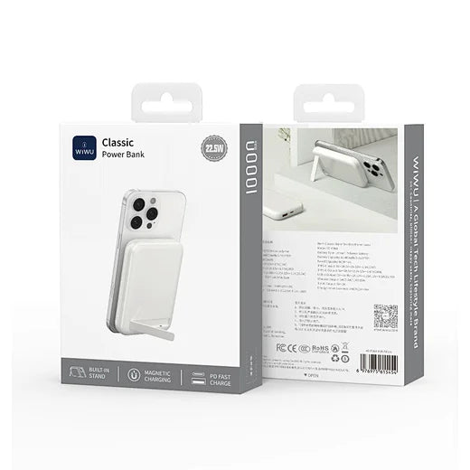 WIwu Magnetic Power Bank 10000Mah With Stand