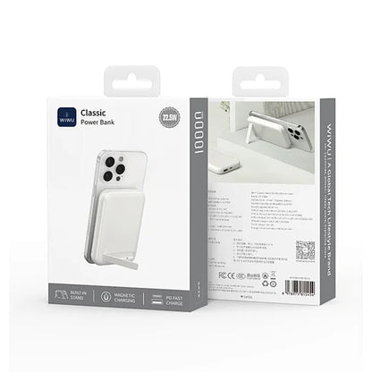 WIwu Magnetic Power Bank 10000Mah With Stand