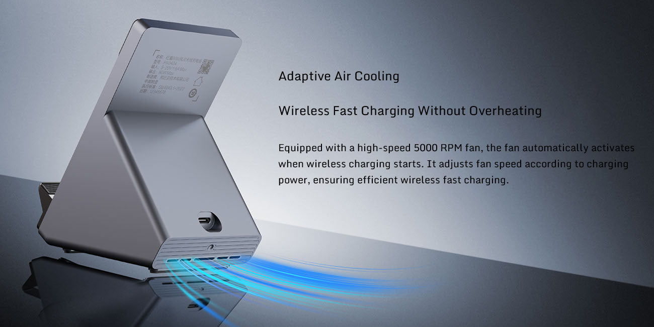 REDMAGIC DAO 80W Desktop Air-Cooled Wireless Charger