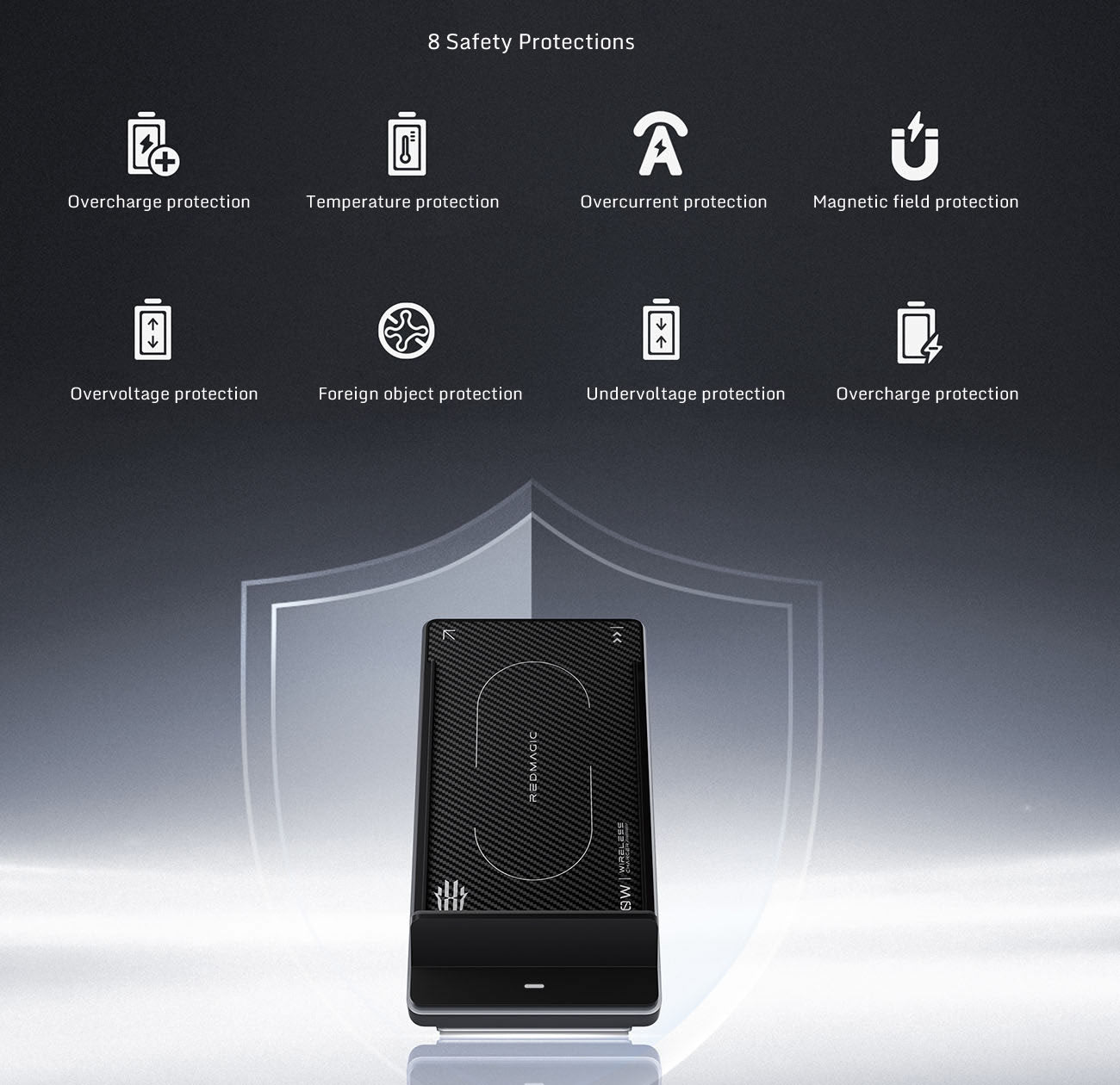 REDMAGIC DAO 80W Desktop Air-Cooled Wireless Charger
