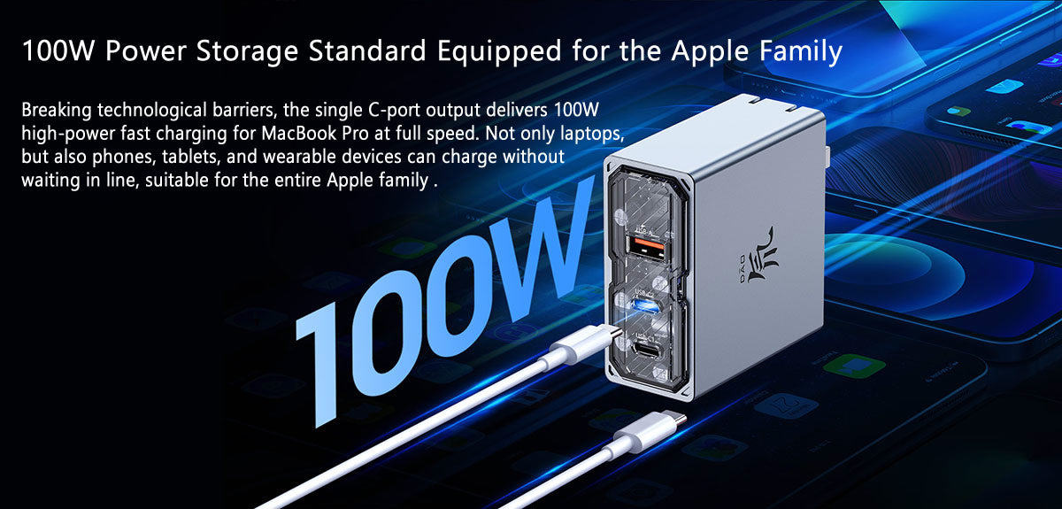 REDMAGIC Nubia Dao 100W 3-Port Gan Power Charger
