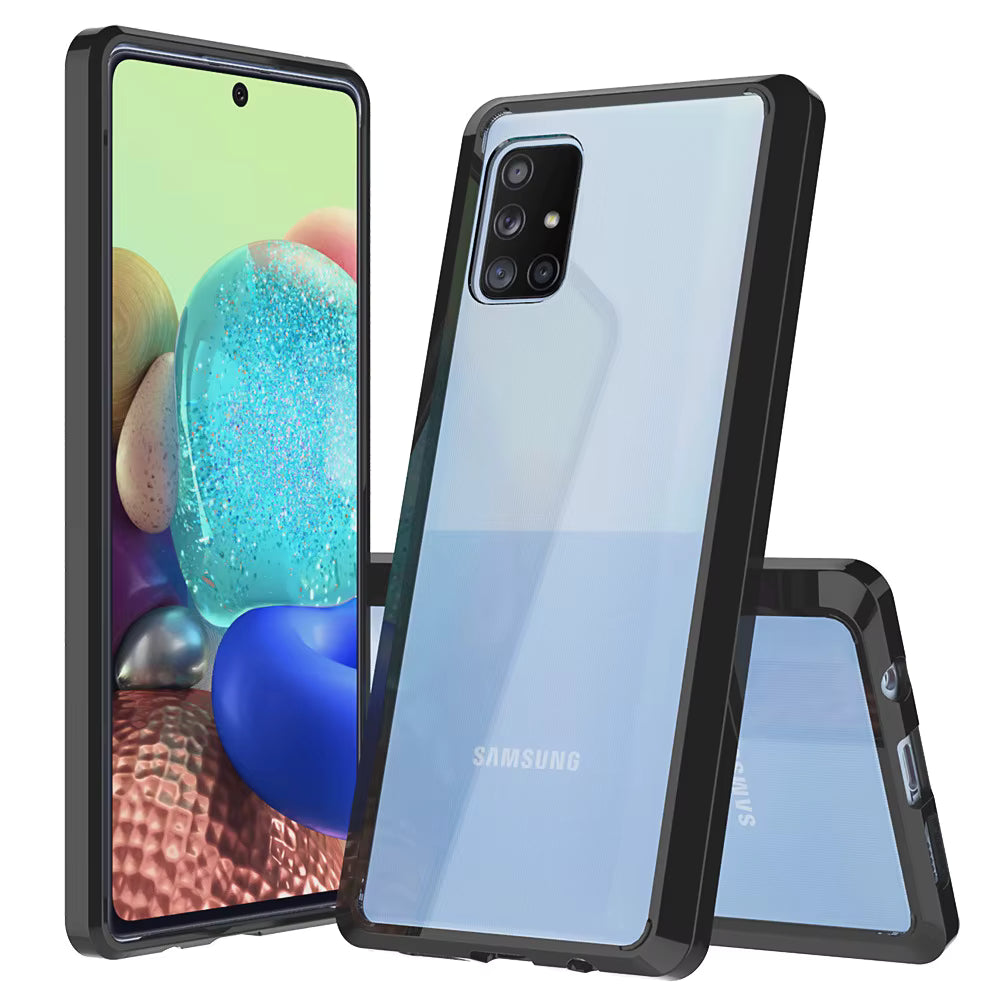 Clear Case With Frame For Samsung Galaxy A71