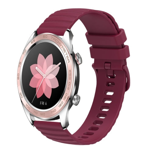 Sport Band Wavy Dot Pattern Solid Color 20 mm