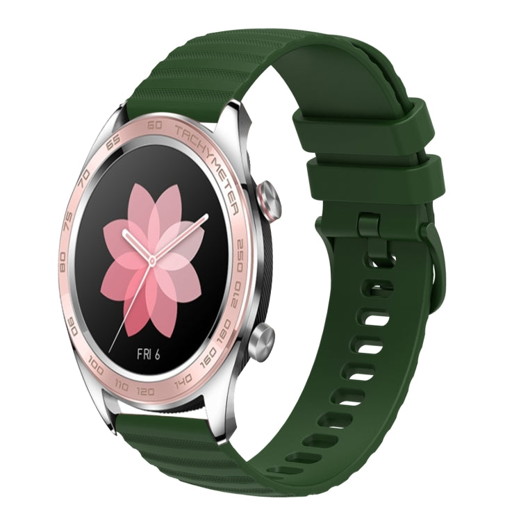 Sport Band Wavy Dot Pattern Solid Color 20 mm