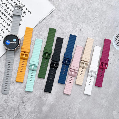 Sport Band Wavy Dot Pattern Solid Color 20 mm