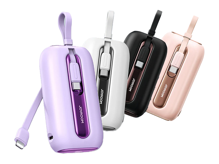 Joyroom 2000Mah Fast Charging Power Bank With Lightning & Type-C Dual Cables