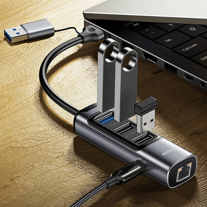 Yesido Hub Adapter RJ45 Usb Docing Station