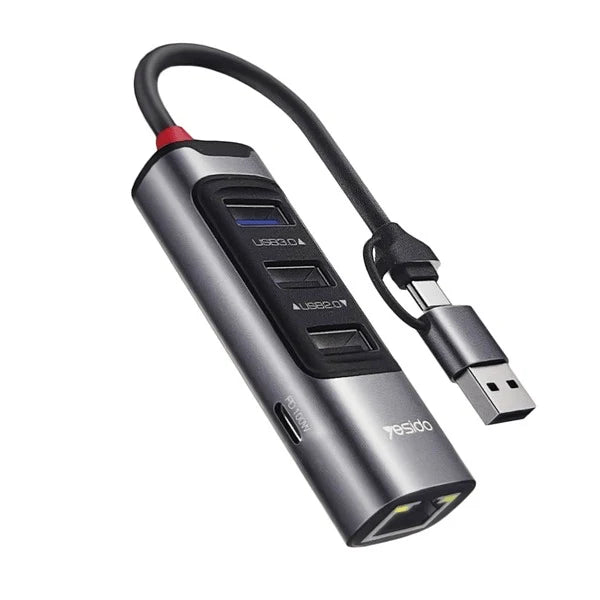 Yesido Hub Adapter RJ45 Usb Docing Station