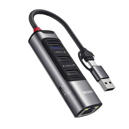 Yesido Hub Adapter RJ45 Usb Docing Station