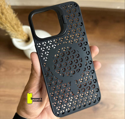 Magnetic Mesh Cooling Shell For iPhone 15 Pro Max