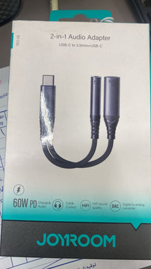 JOYROOM SY-C02 Audio-Transfer Series 2-in-1 USB-C TO 3.5MM+USB-C