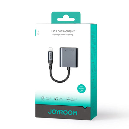 JOYROOM S-Y105 Lightning To 3.5mm + Lightning Charge Audio Converter