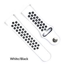 Two Colored Sport Silicone Watch Strap 22mm