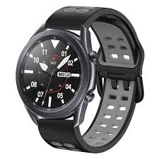 20mm Dual Adjustment Holes Silicone Watch Strap With Buckle