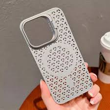 Magnetic Mesh Cooling Shell For iPhone 15 Pro Max