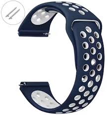 20mm Two Colored Sport Silicone Watch Strap
