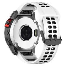 20mm Dual Adjustment Holes Silicone Watch Strap With Buckle