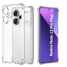 Clear& silicon  Case For Xiaomi Redmi Note 13 Pro Plus