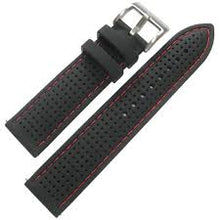 22mm Stitched Silicone Watch Strap