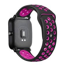 Two Colored Sport Silicone Watch Strap 22mm