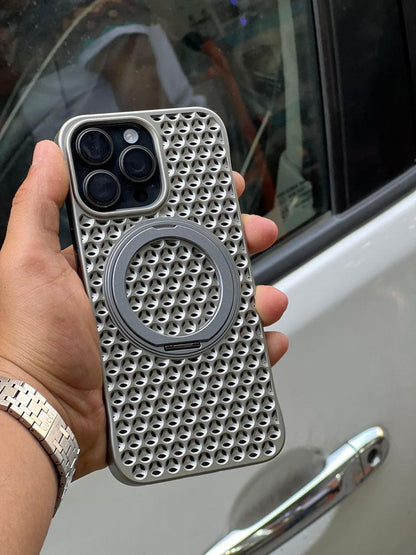 Magnetic Mesh Cooling Shell For iPhone 15 Pro Max