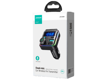 JOYROOM JR-CCB01 Dual-Mic Car Wireless FM Transmitter
