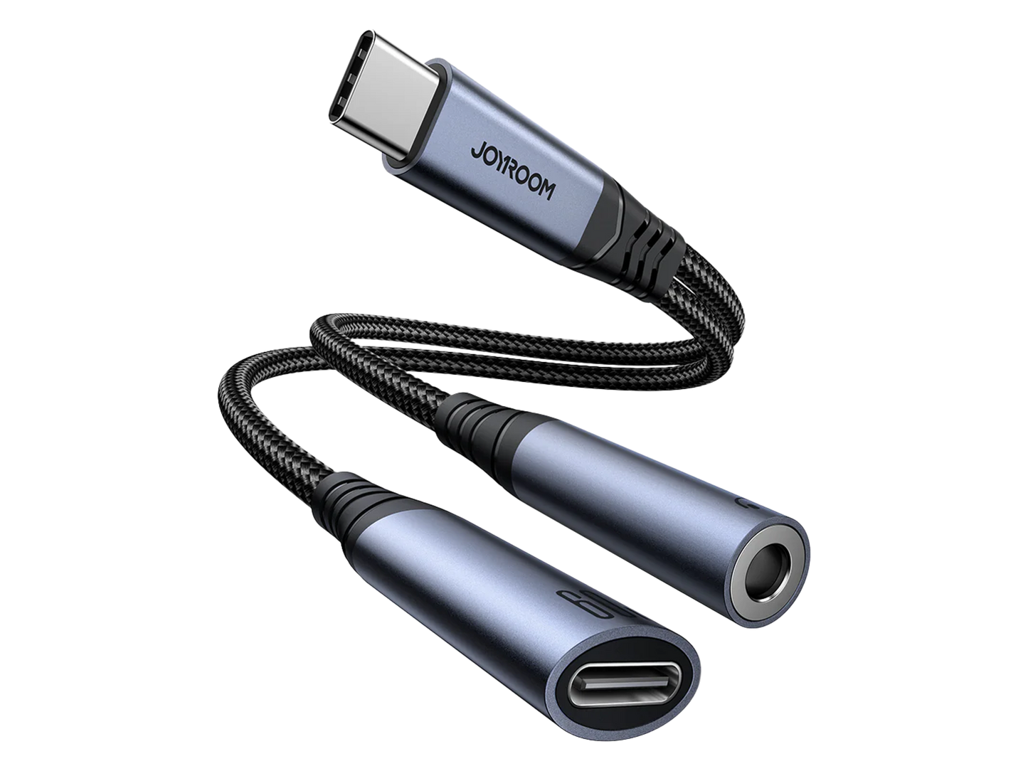 JOYROOM SY-C02 Audio-Transfer Series 2-in-1 USB-C TO 3.5MM+USB-C