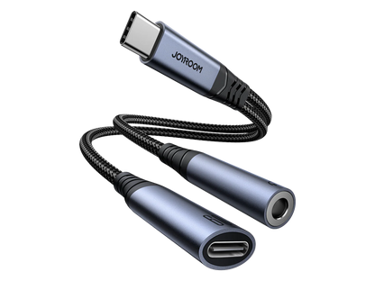 JOYROOM SY-C02 Audio-Transfer Series 2-in-1 USB-C TO 3.5MM+USB-C