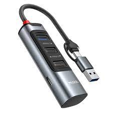 Yesido Hub Adapter 6 in 1 Multifunctional USB Docking Station