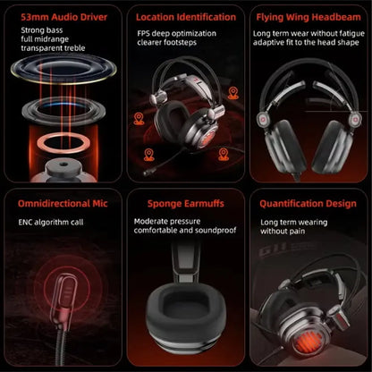 PIVA G10 Wired Headphones with 3.5mm AUX