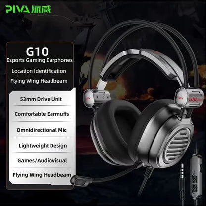 PIVA G10 Wired Headphones with 3.5mm AUX