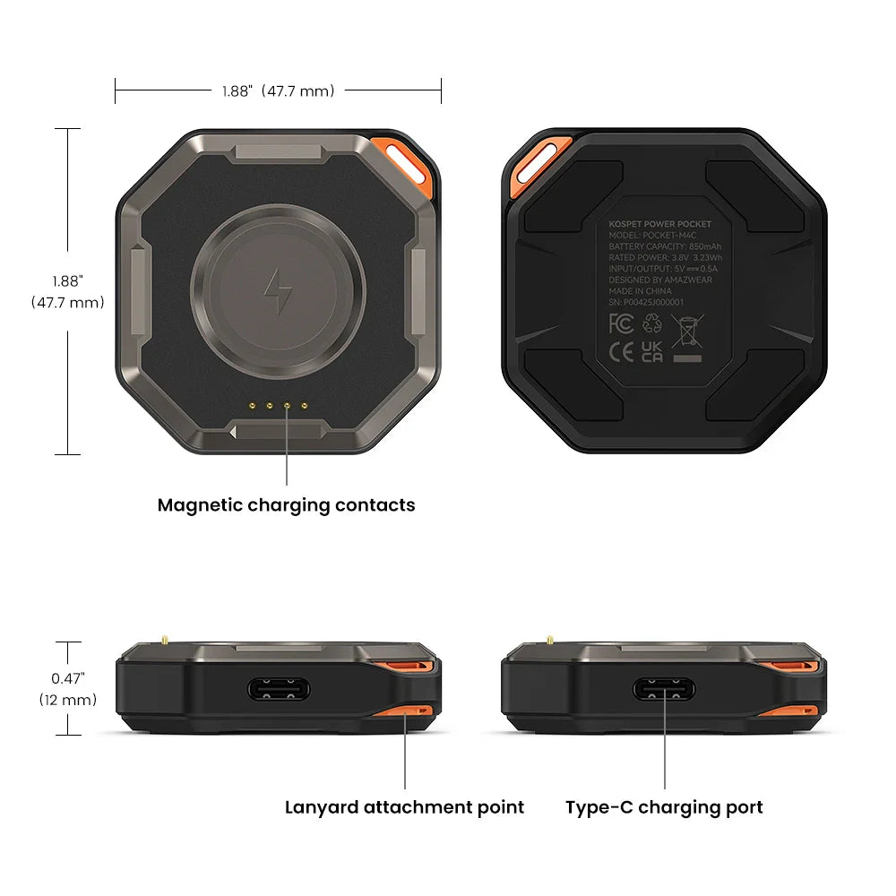 KOSPET Tank M4C Smartwatch Power Pocket