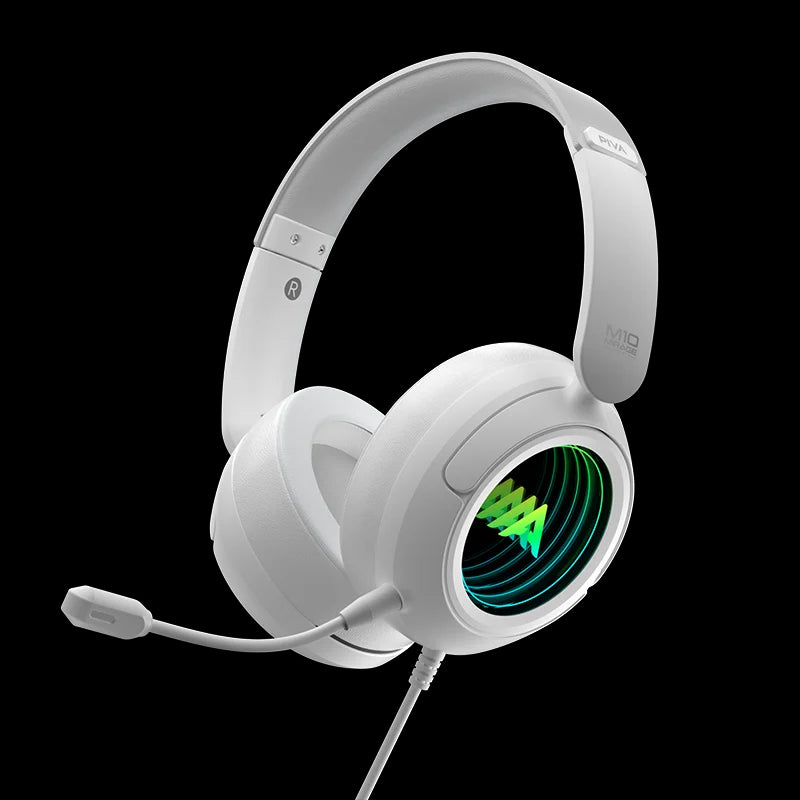 PIVA M10W 50mm Unit Esports Gaming 2.4G Wireless Headphones Built in Sound Card Headset for Bluetooth