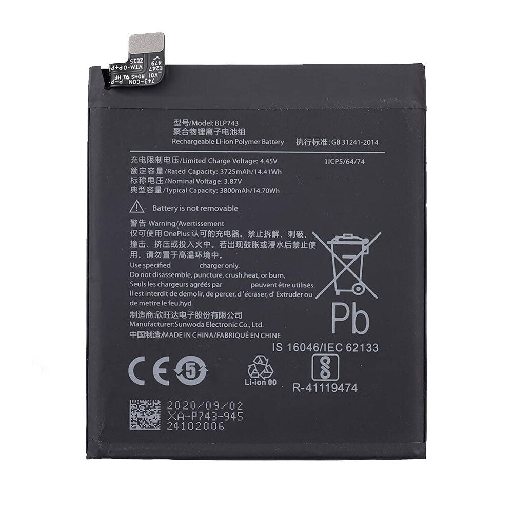 Oneplus 7T Battery BLP743