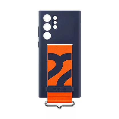 Samsung Silicone Cover With Strap For S22 Ultra
