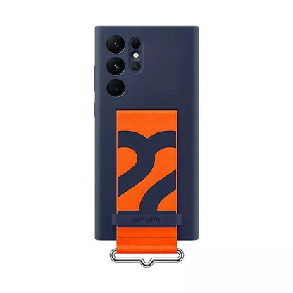 Samsung Silicone Cover With Strap For S22 Ultra