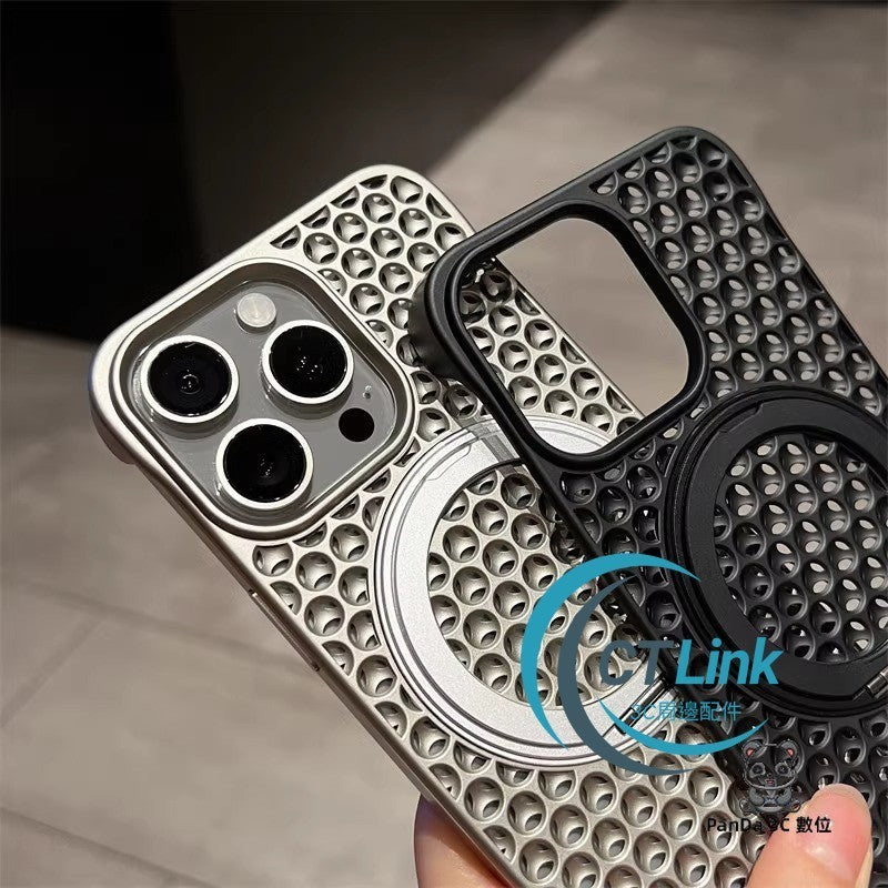 Magnetic Mesh Cooling Shell For iPhone 15 Pro Max