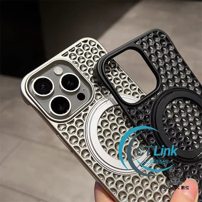 Magnetic Mesh Cooling Shell For iPhone 15 Pro Max