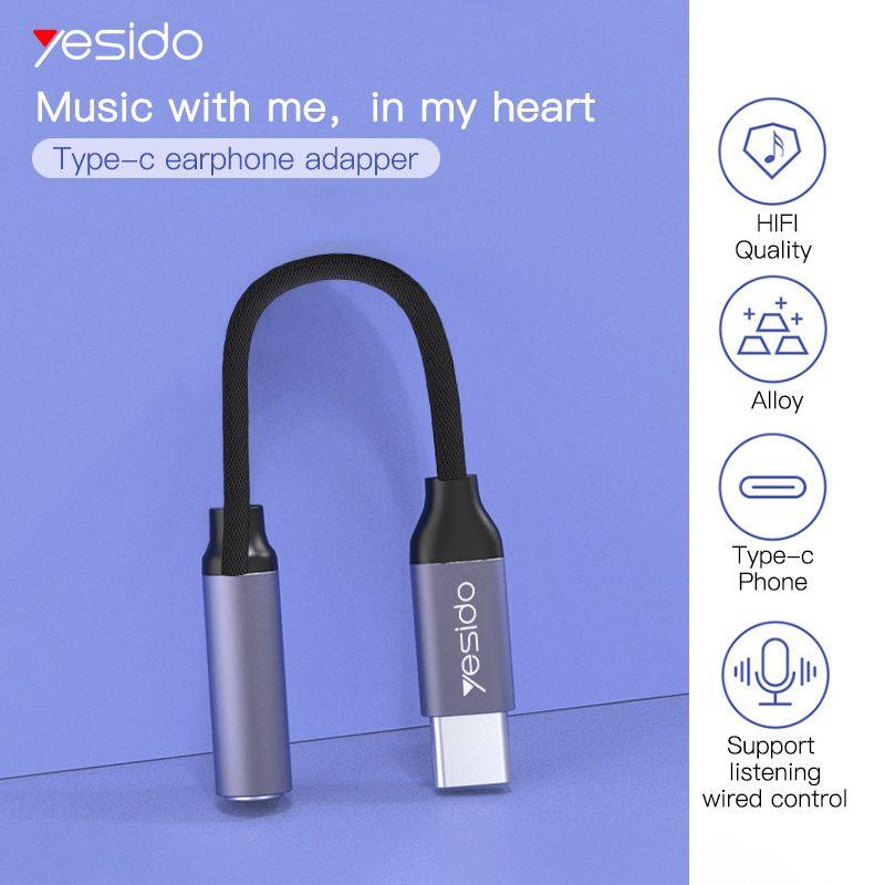 Yesido Aux Adapter IP To 3.5MM Audio Cable